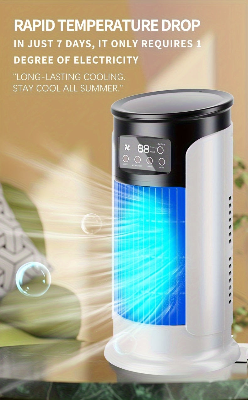 Portable Air Conditioner Humidifier Fan - 3-in-1 Mini Cooling Fan