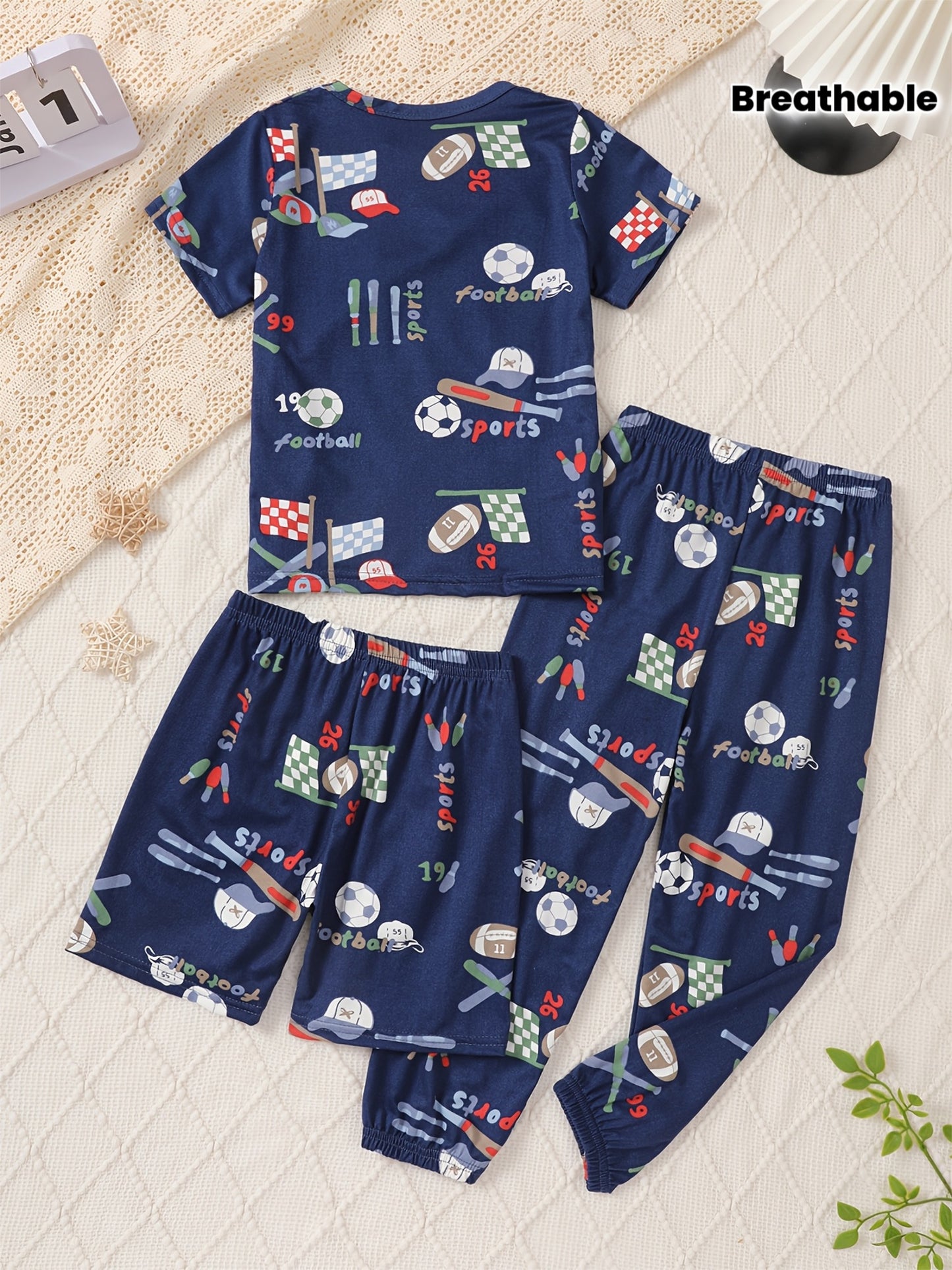 3pcs Pajamas Set