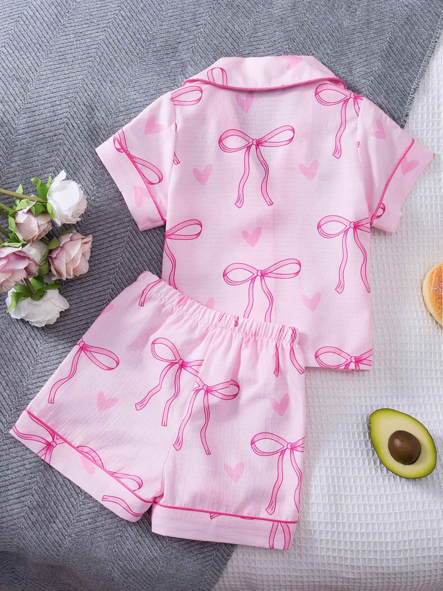 Bow & Heart Kids' Pajamas