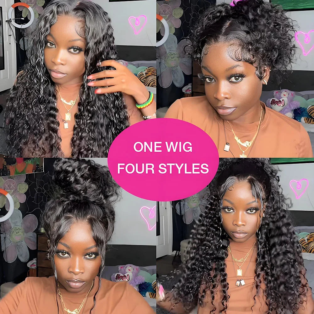 250 Density HD Invisi Strap 360 Full Lace Frontal Kinky Curly Wig