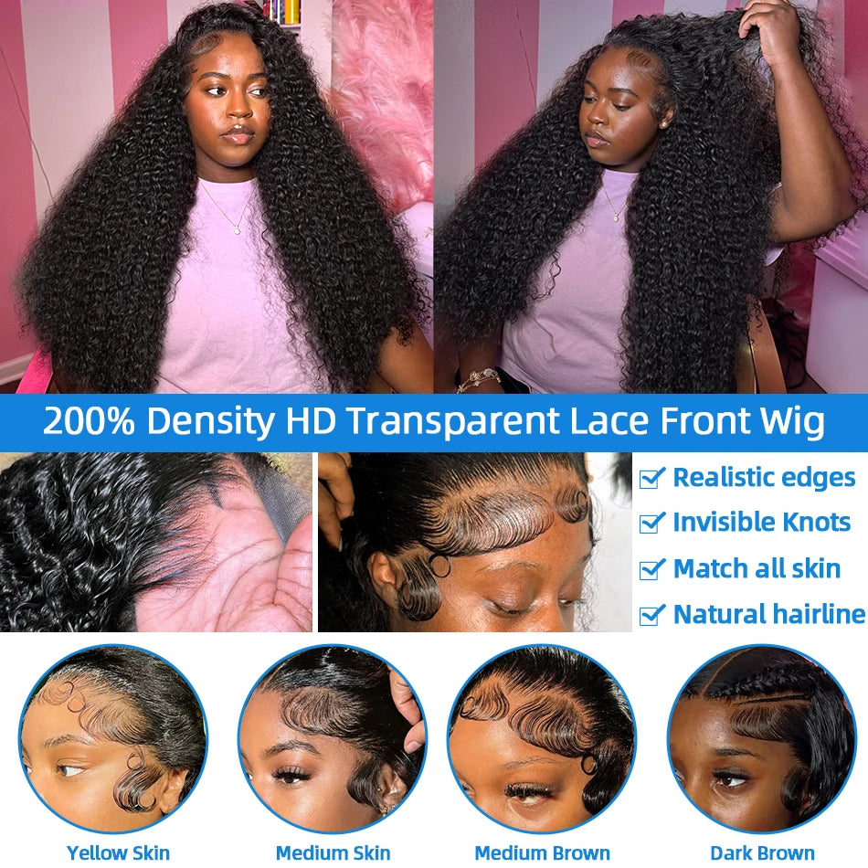 Xcurly 30 inch Loose Deep Wave Glueless 5x5 Ready to Wear Lace Closure Wig Pre Plucked Water Curly HD Lace Front Human Hair Wigs