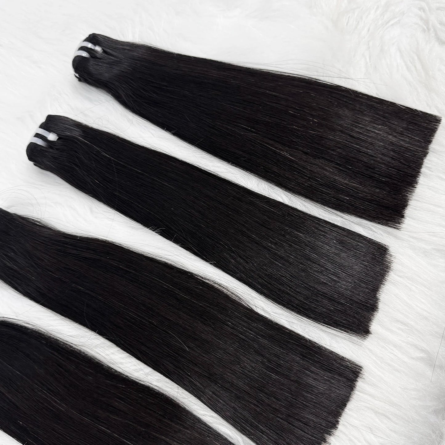 15A Raw Hair Bundles Double Drawn Vietnamese Bone Straight Human Hair Bundles Unprocessed Virgin Hair Extensions for Women