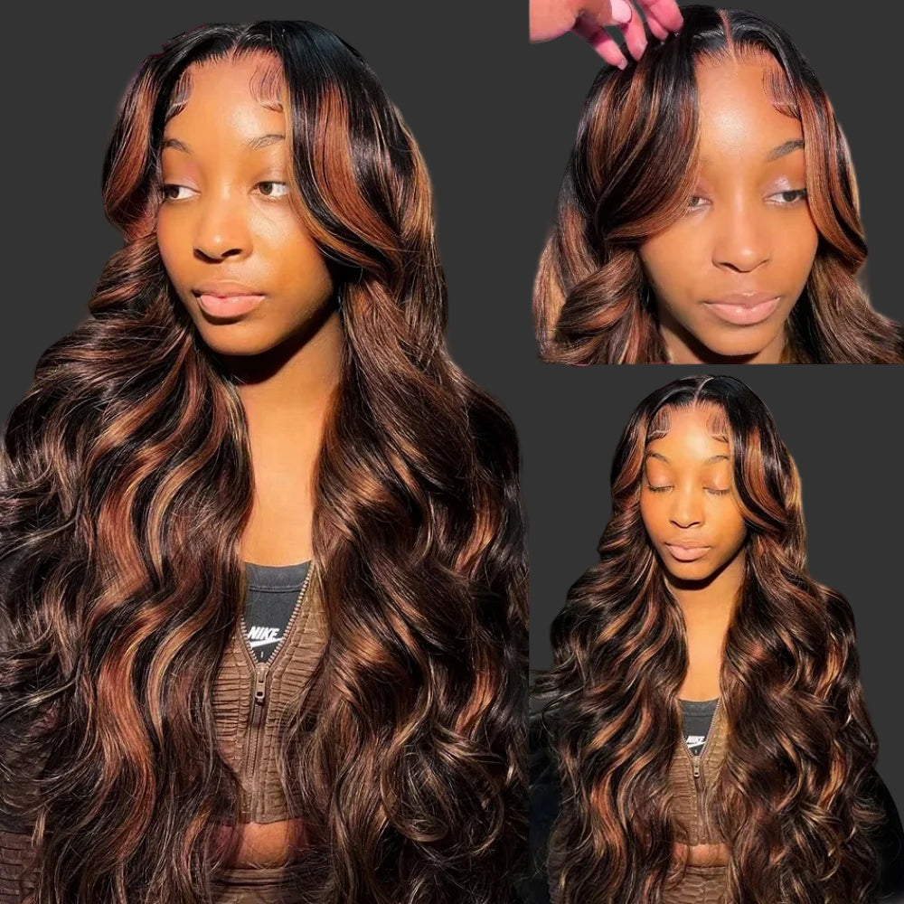 200% Body Wave Lace Frontal Human Hair Wig Full Lace Frontal