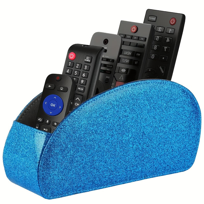 5-Tier Faux Leather Remote Control Holder
