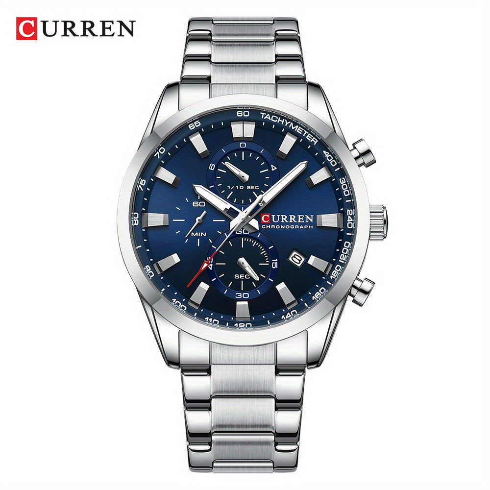 CURREN Men'S Business with Stainless Steel Strap