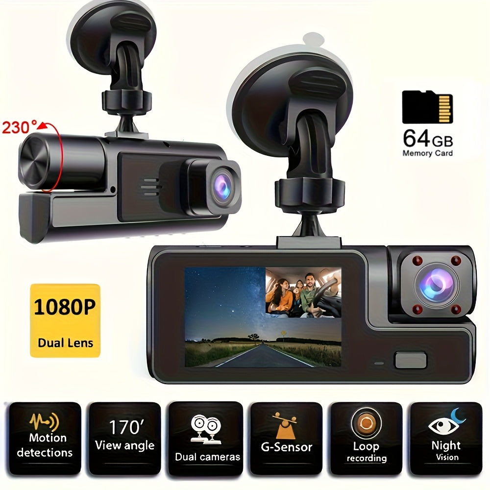 Dash Cam with Memory Card Included