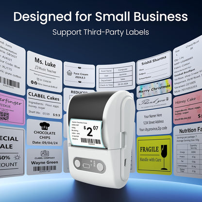 Portable Wireless Thermal Label Printer