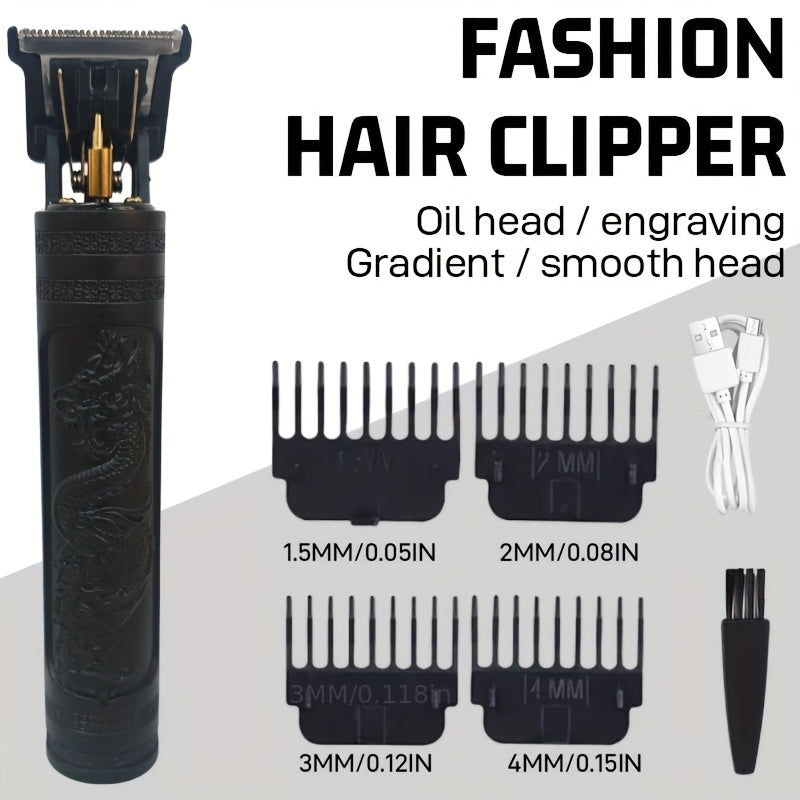 Men's barber rechargeable razor electric push clippers home USB rechargeable