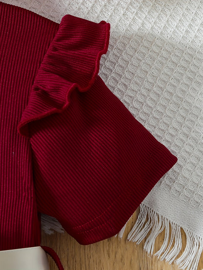 Girls Short Sleeve Bowknot Decor Mesh Tutu Dress