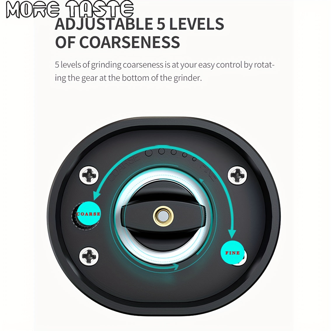 MORE TASTE Electric Salt and Pepper Grinder