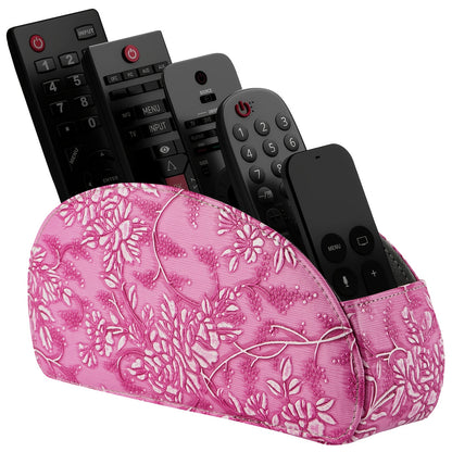 5-Tier Faux Leather Remote Control Holder