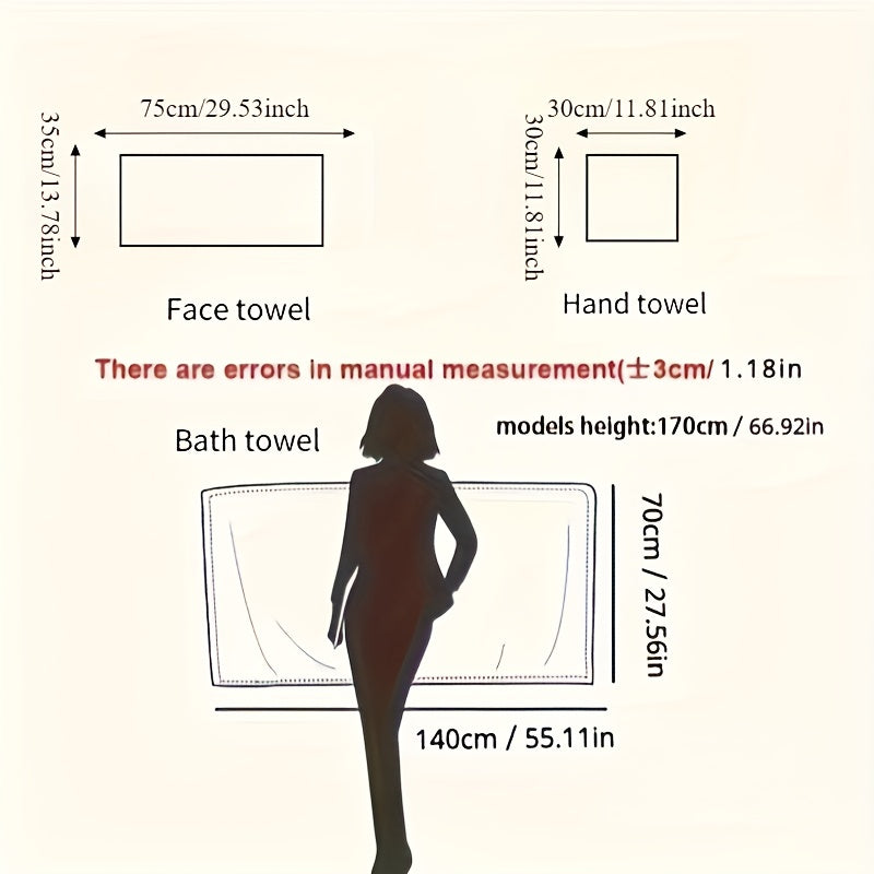 8pcs of Non-Hair-Free Super Absorbent & Ultra-Soft Five-Star Hotel