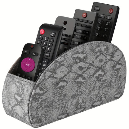 5-Tier Faux Leather Remote Control Holder