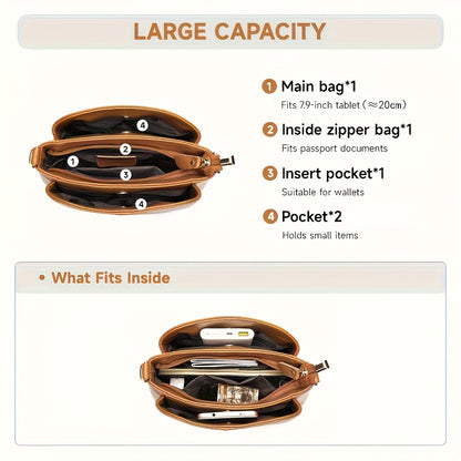 Genuine Leather Crossbody Bag