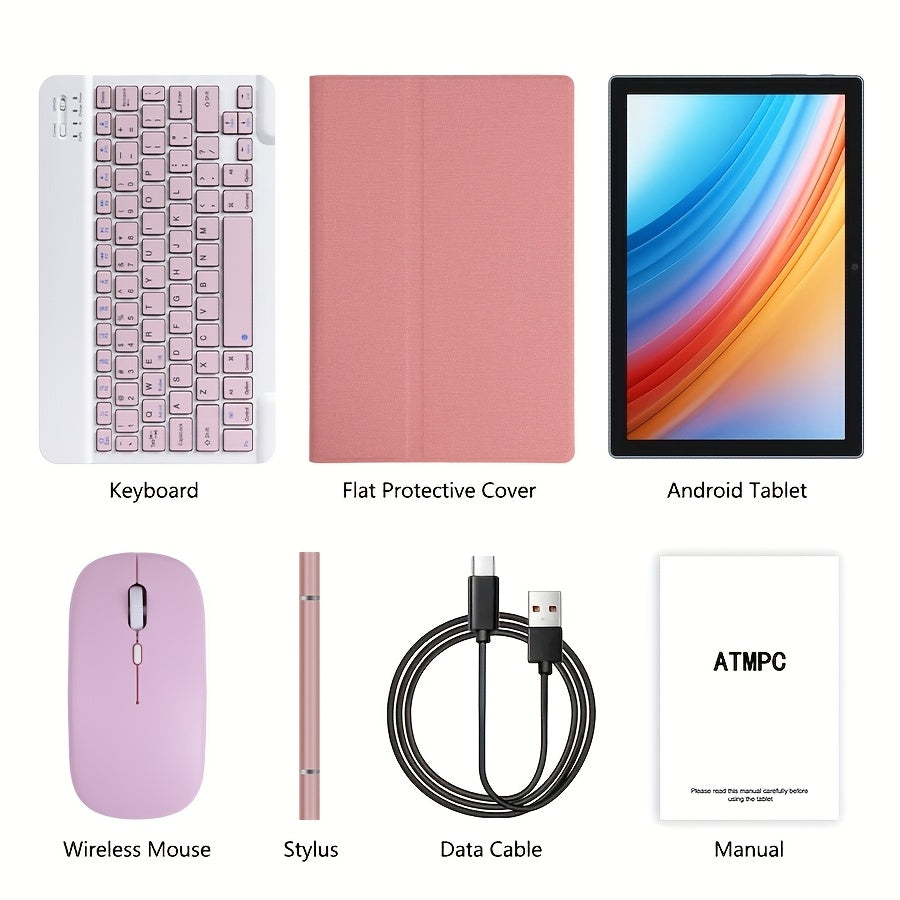 Tablet 10.1-inch Android 14 operating system