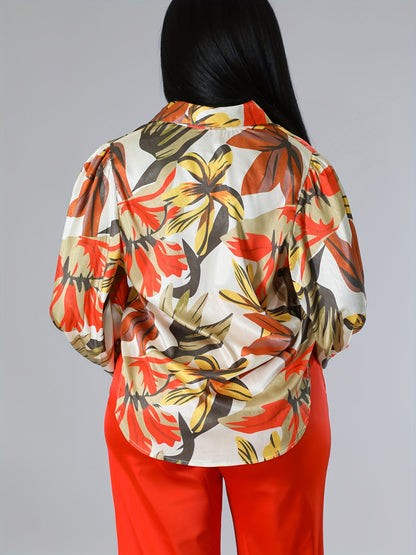 Stunning Floral Print Blouse