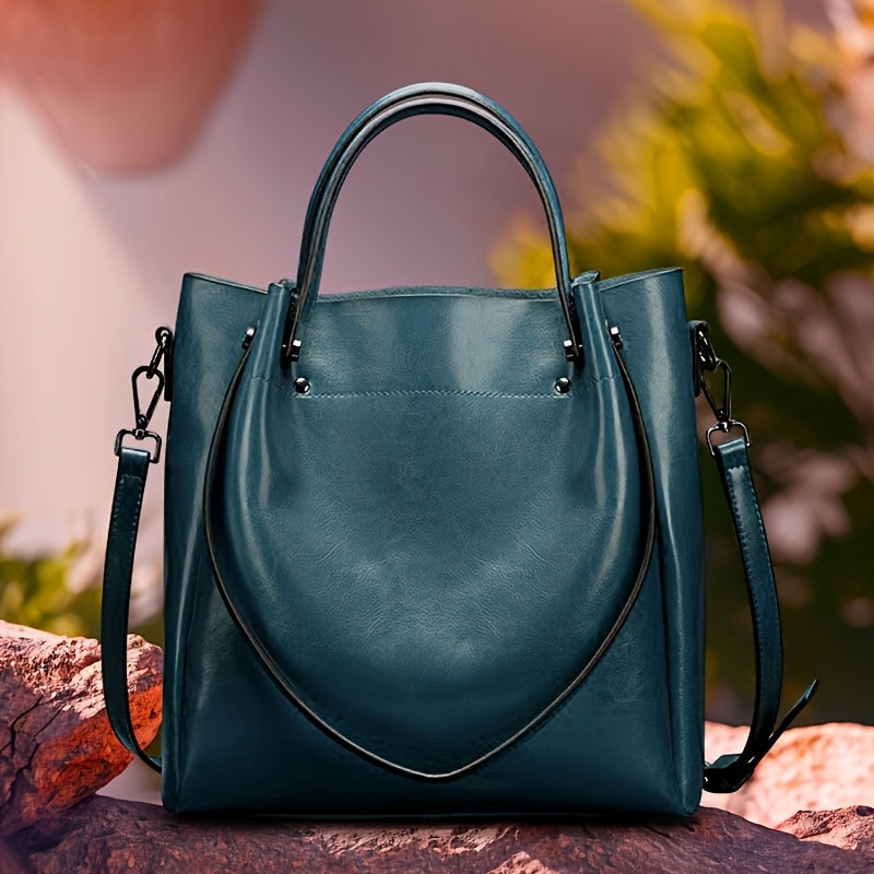 Women'S Genuine Leather Tote & Crossbody