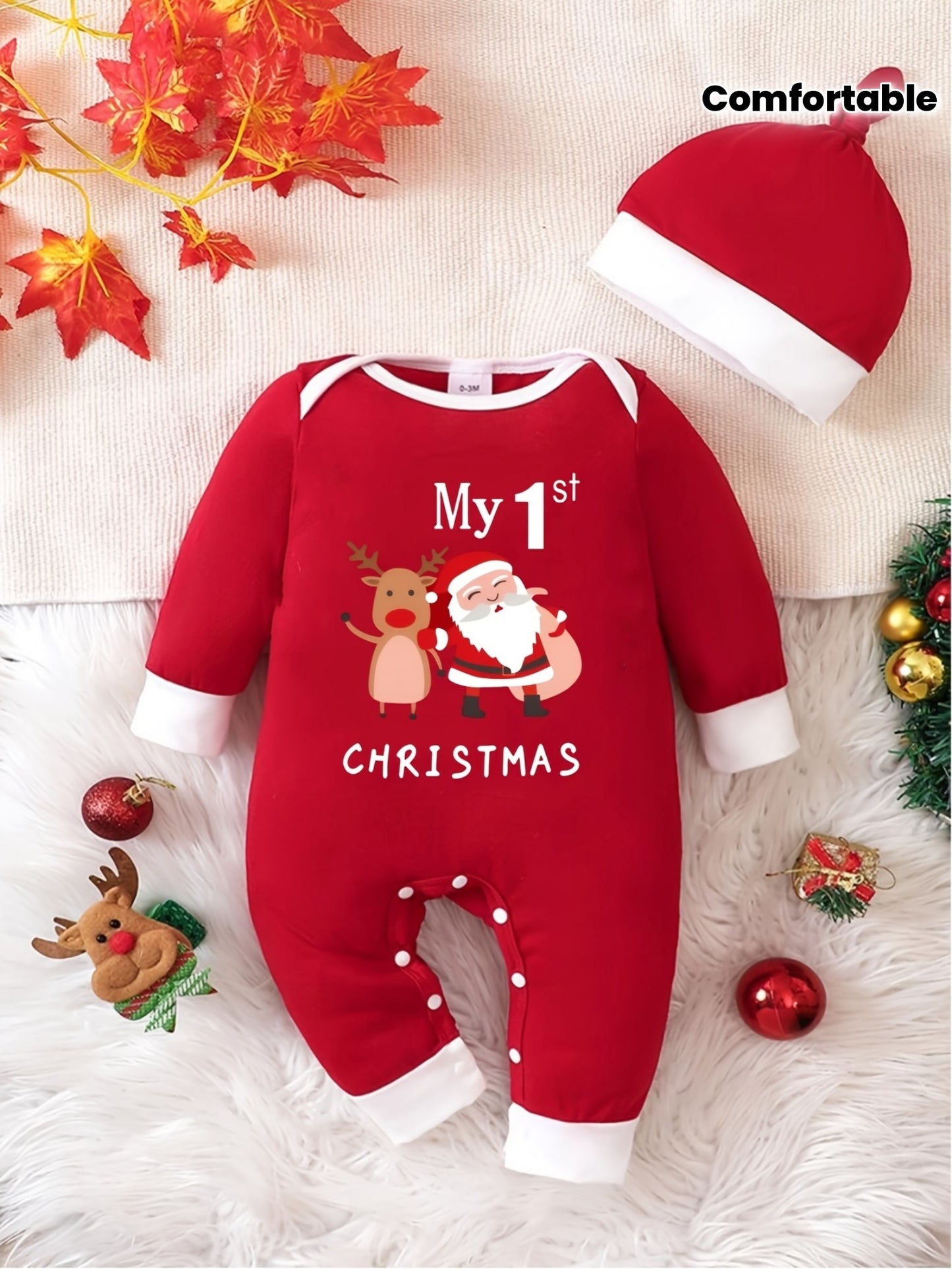 Baby Boys & Girls Christmas Onesie Romper