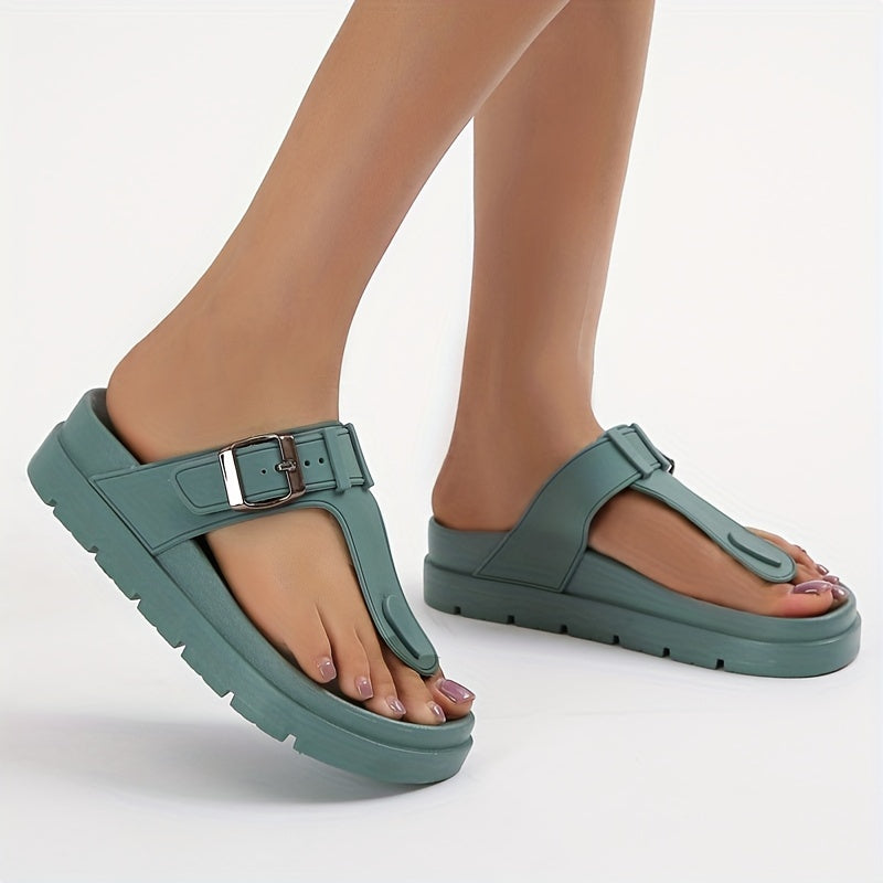 Women'S Slip-On Thick Sole Flip-Flops