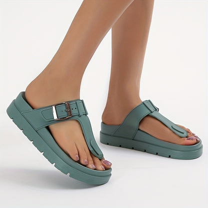 Women'S Slip-On Thick Sole Flip-Flops