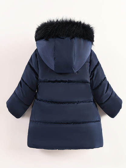 New Girls' Hooded Winter Coat