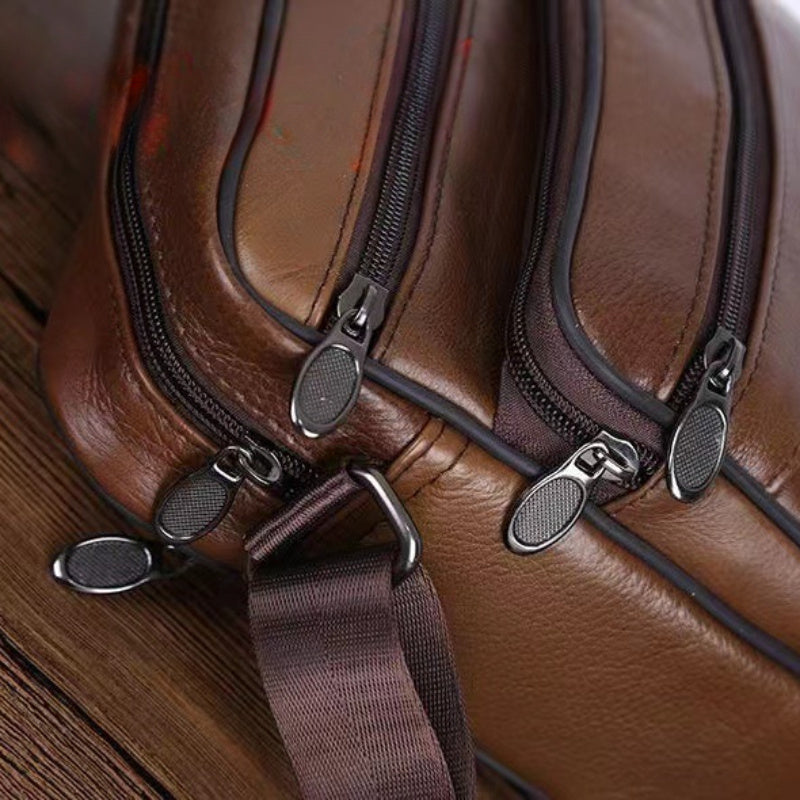 Men's Genuine Leather Crossbody Bag