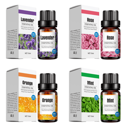 Essential Oil Set: Lavender, Lemon, Mint, Chamomile, Deep Sea, And Rose