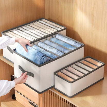 1pc Polyamide Foldable Drawer Storage Organizer with Dividers