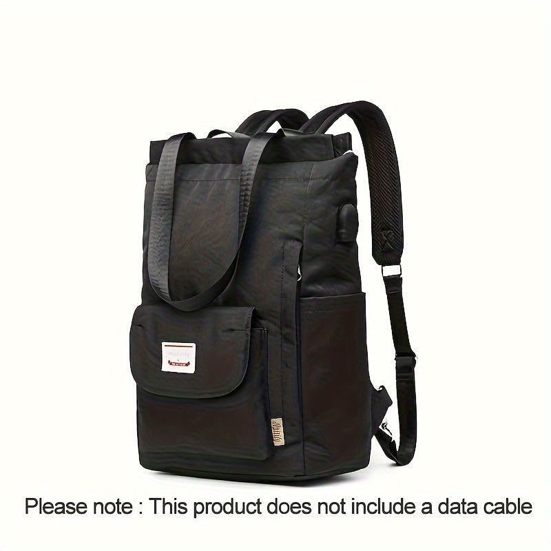 Adjustable Strap Laptop Backpack - Durable Nylon