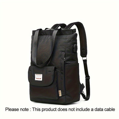 Adjustable Strap Laptop Backpack - Durable Nylon
