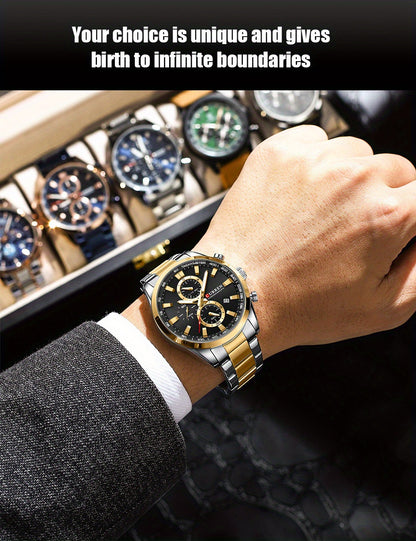 CURREN Men'S Business with Stainless Steel Strap