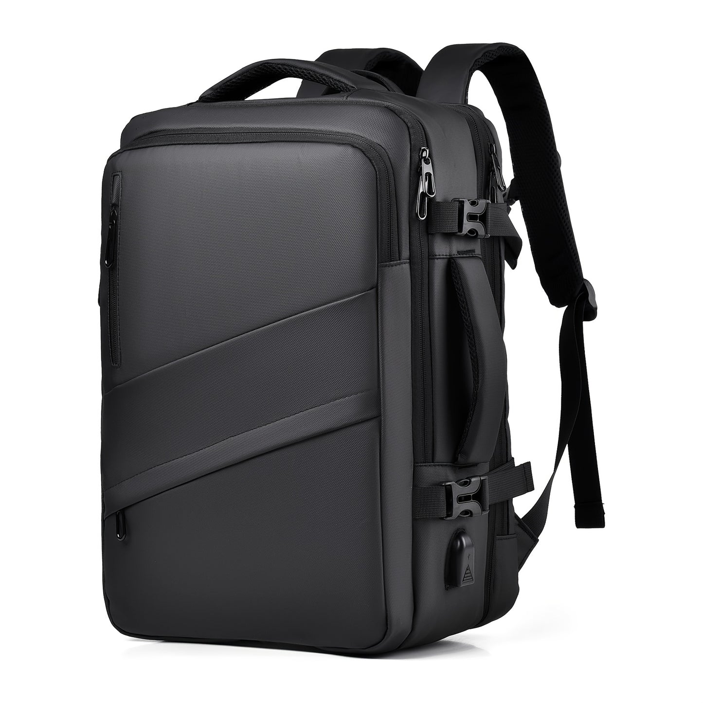 Expandable Travel Backpack with USB Charging Port