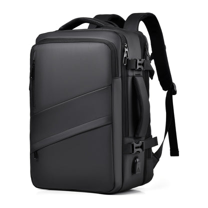 Expandable Travel Backpack with USB Charging Port