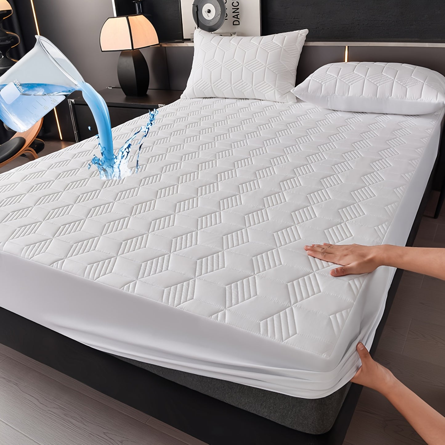 Heavy-Duty Mattress Protector Cover - Waterproof Bed Sheet with Pillowcase Compatibility