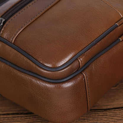 Men's Genuine Leather Crossbody Bag