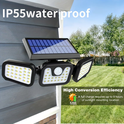 LED solar sensor lights with motion sensors