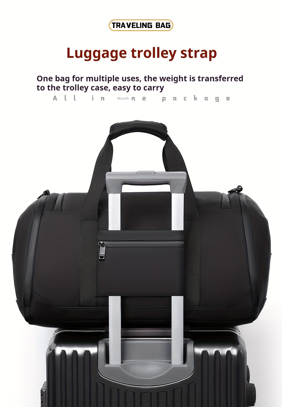UNIXINU Large Capacity Travel Duffel Bag