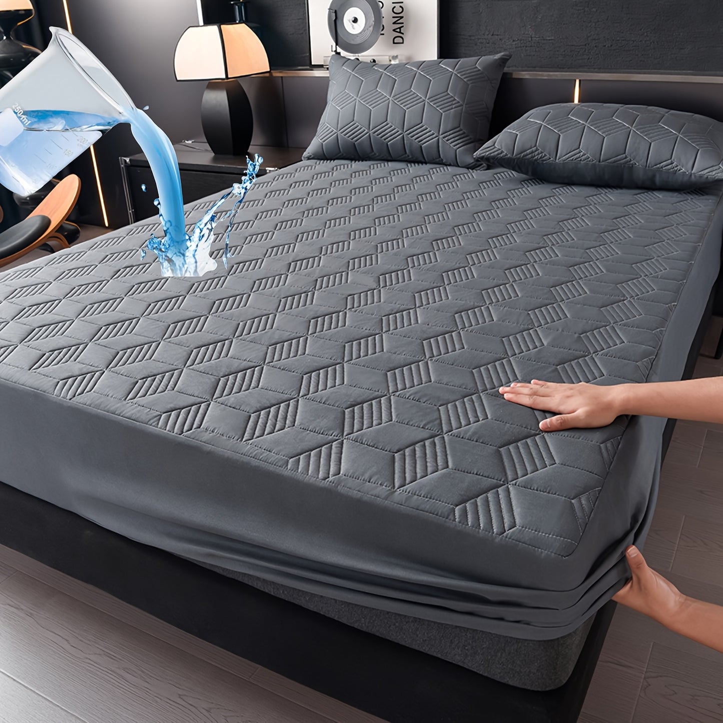 Heavy-Duty Mattress Protector Cover - Waterproof Bed Sheet with Pillowcase Compatibility