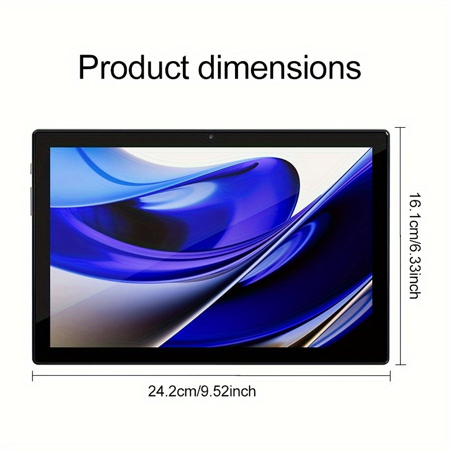 Tablet 10.1 Inch Android 14 OS Pad, 2in 1 Pad with Keyboard, Mouse