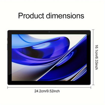 Tablet 10.1 Inch Android 14 OS Pad, 2in 1 Pad with Keyboard, Mouse