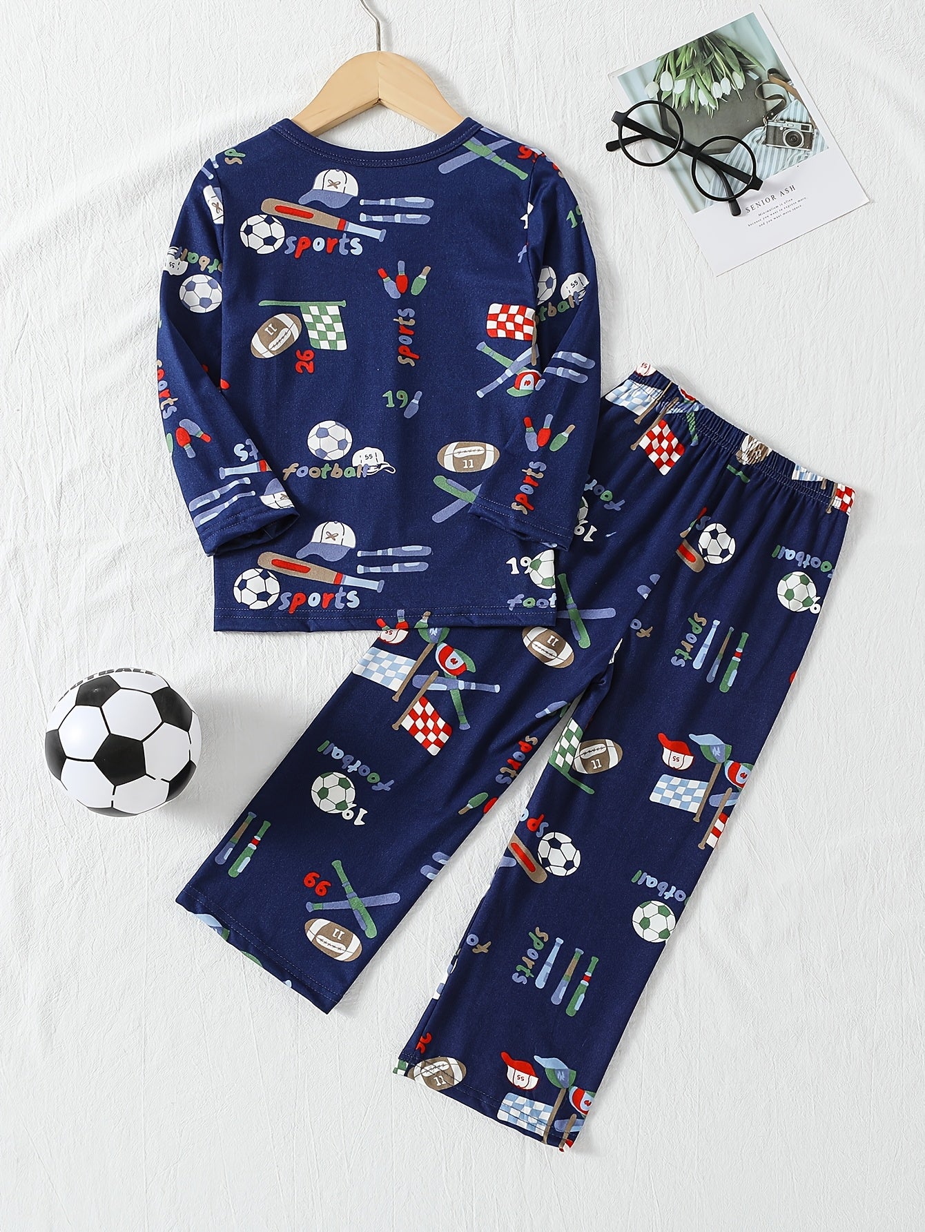 A Set of Two Summer Pajamas for Boys