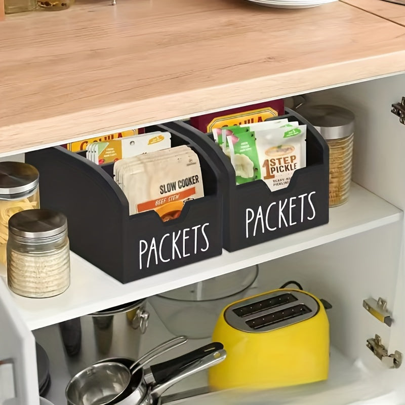 Wooden Two-Piece Seasoning Packet Organizer