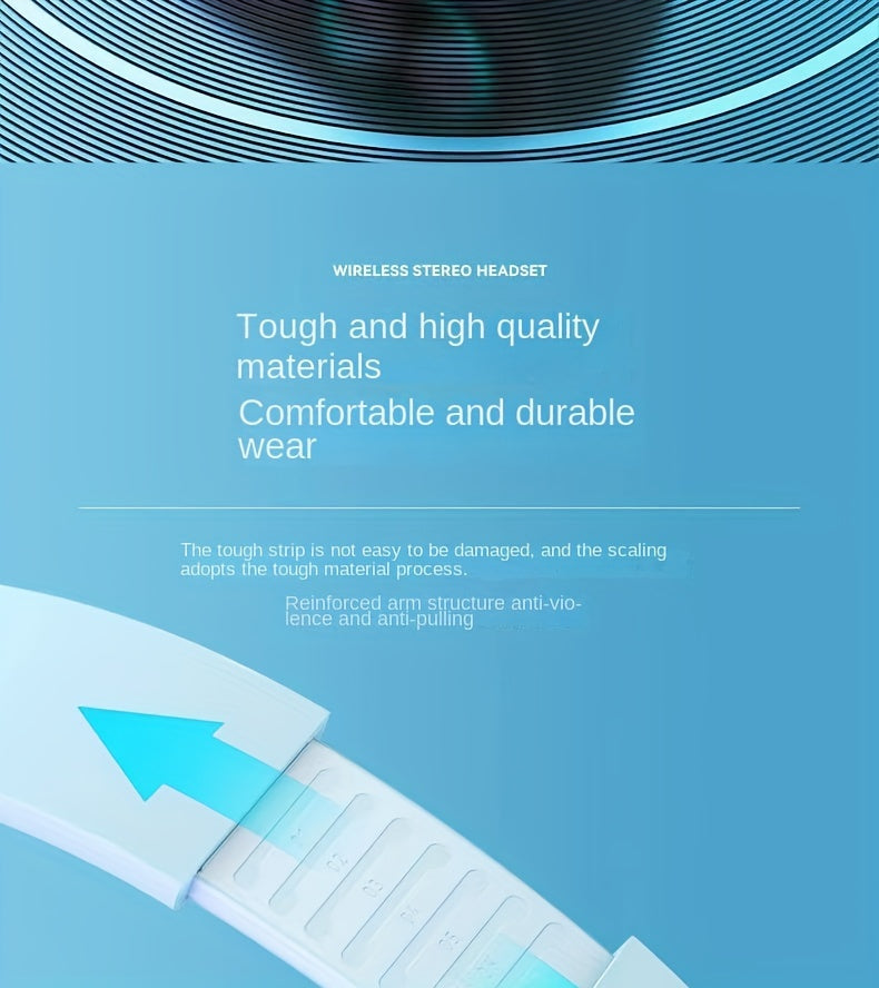 39 Luminous Wireless Headphones with Plug-in