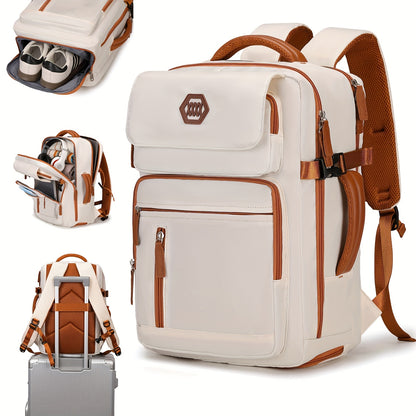 15.6" Laptop Travel Backpack with Shoe Compartment