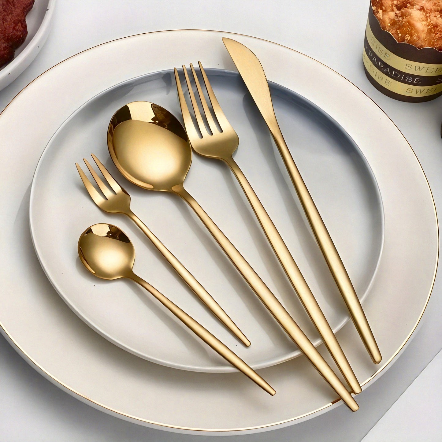 30pcs of elegant Golden stainless steel knife