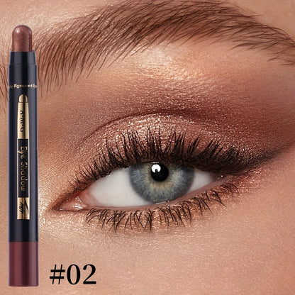 6-Color Multifunctional Eyeshadow Pencil Set | Waterproof Metallic and Matte Eyeshadow