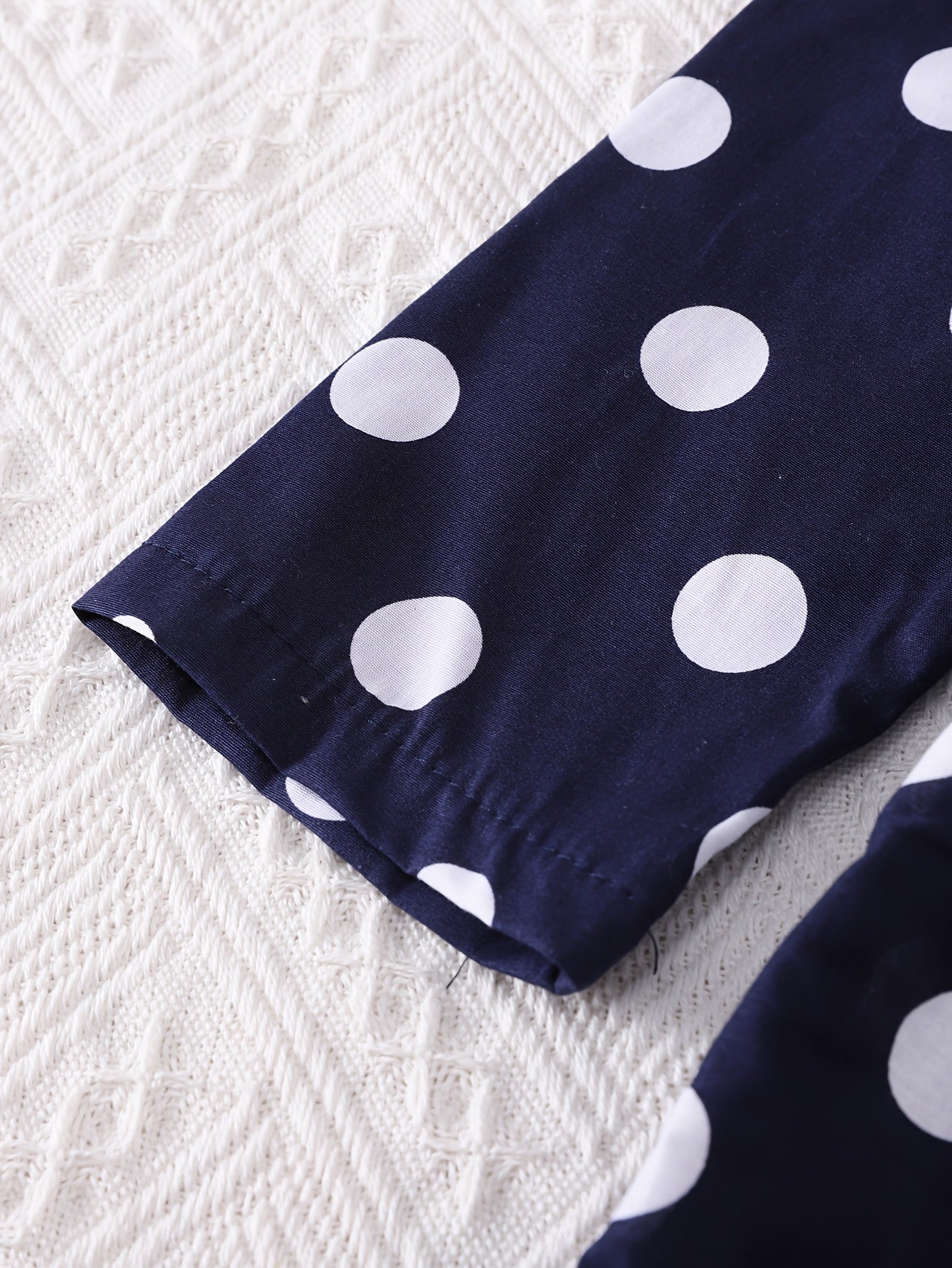 Girls' Bohemian Polka Dot Sleeveless Dress