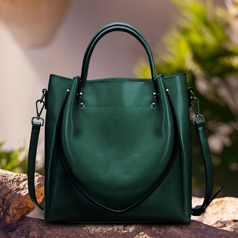 Women'S Genuine Leather Tote & Crossbody