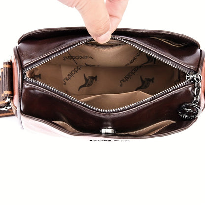 Solid Color Crossbody Shoulder Bag