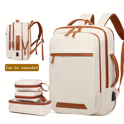 Durable Nylon Expandable Laptop Backpack